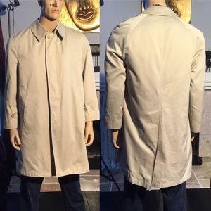 COPY - Dunshire Tan Raincoat Trench Fleece Lined 42R